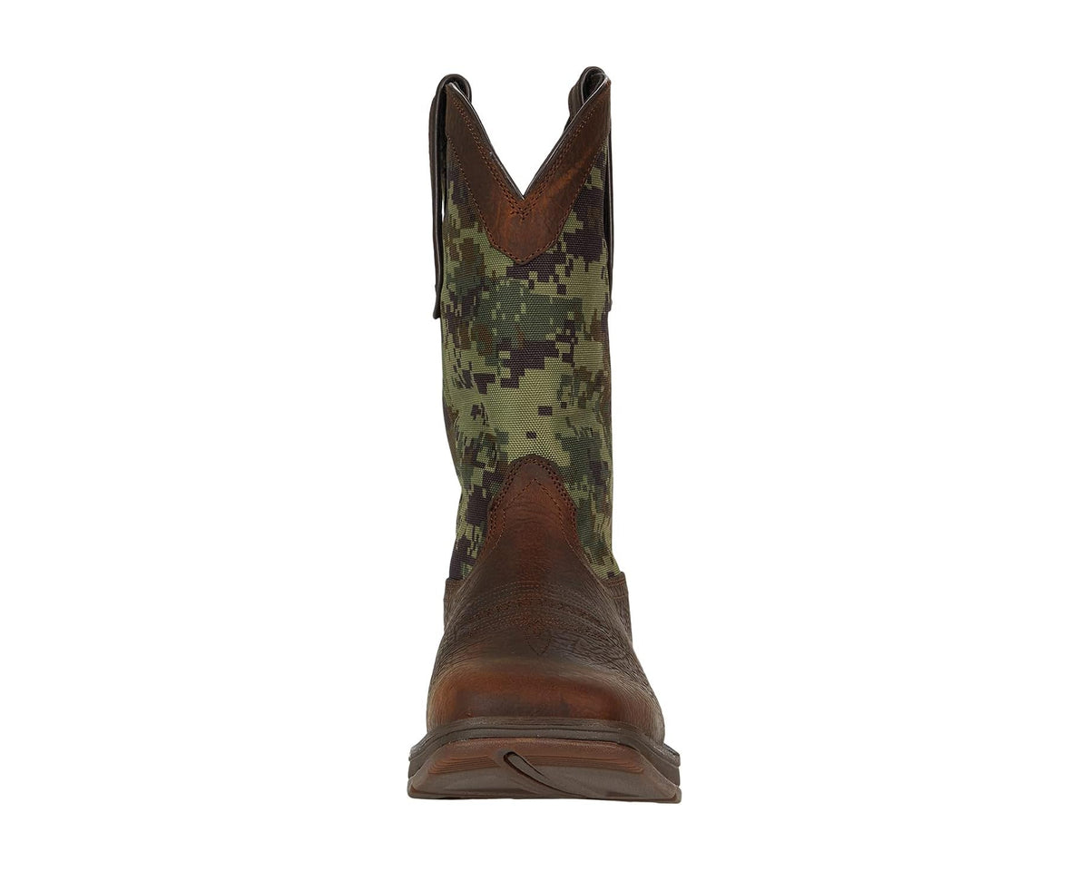 Men's Durango Rebel 11 Western Dark Brown/Green Digital Camo