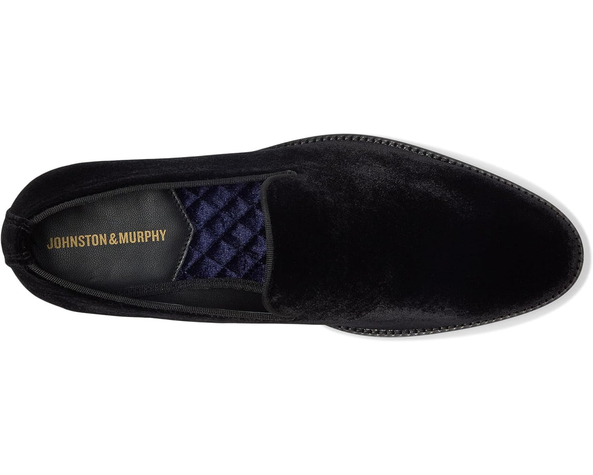 Men's Johnston & Murphy Gavney Slip-On Loafers Black Velvet