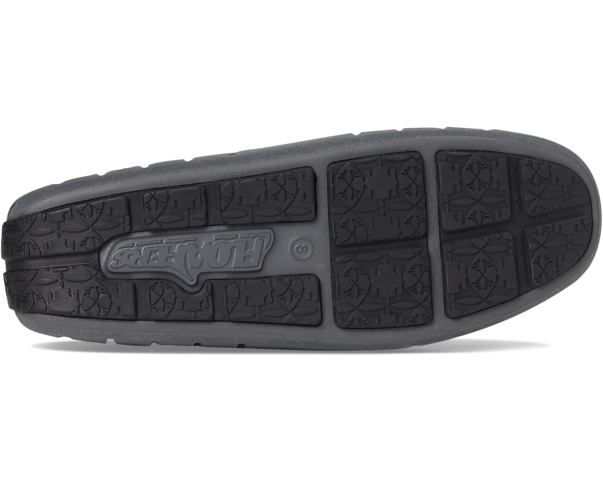 Men's Floafers Country Club Driver Faux Suede Slate Grey/Black Suede