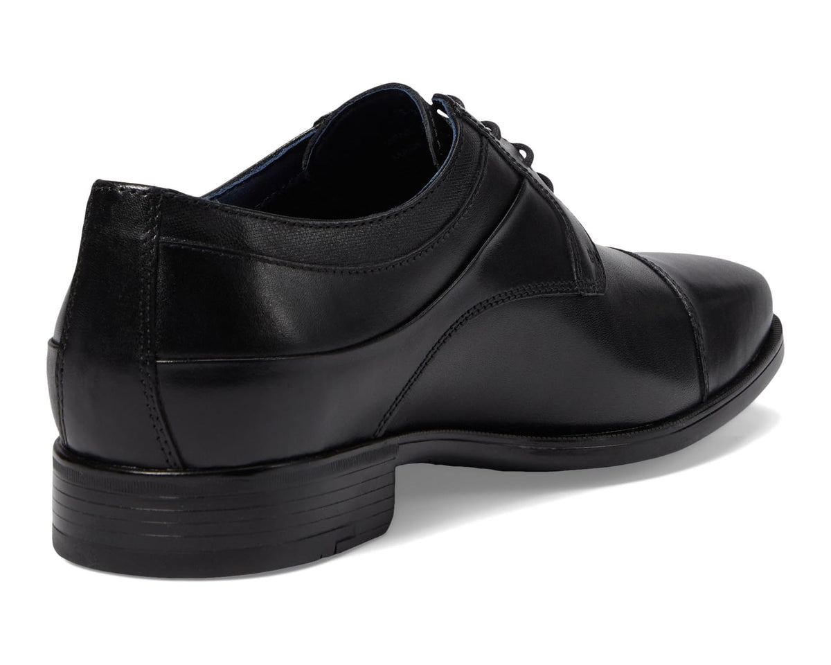 Men's Johnston & Murphy Gibbons Cap Toe Black Full Grain