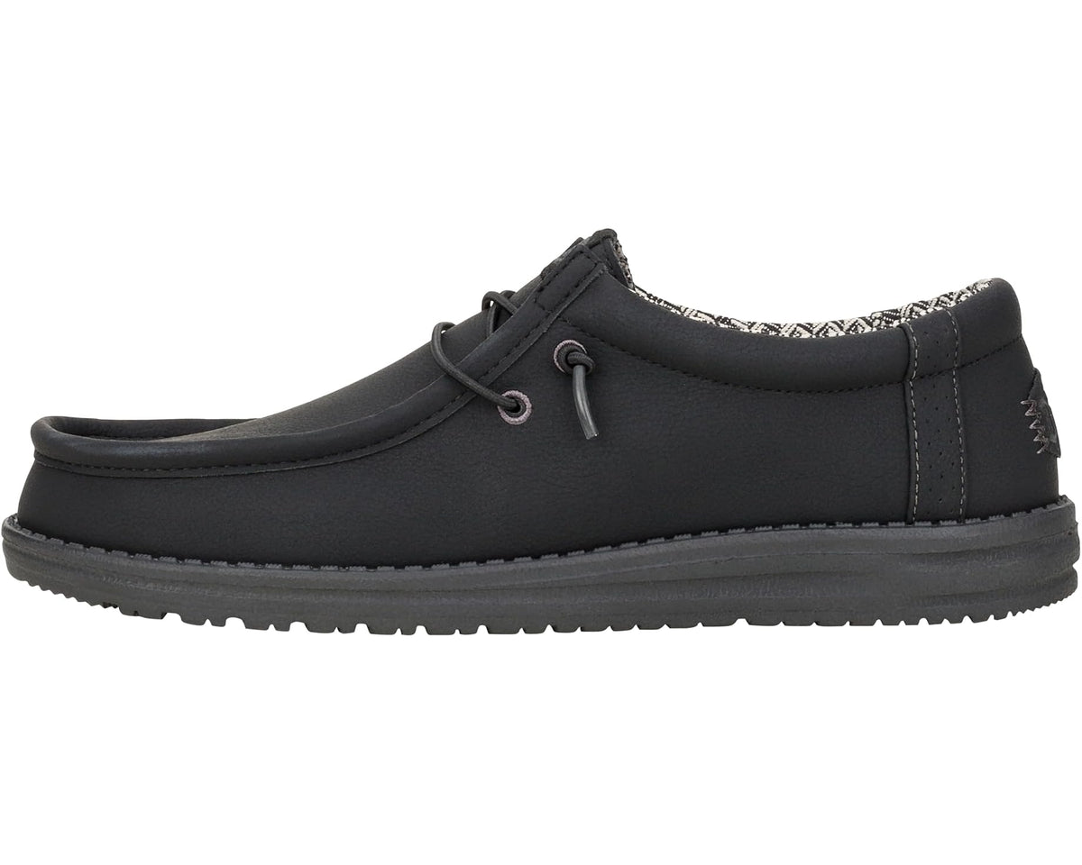Men's Hey Dude Wally Classic Black/Charcoal