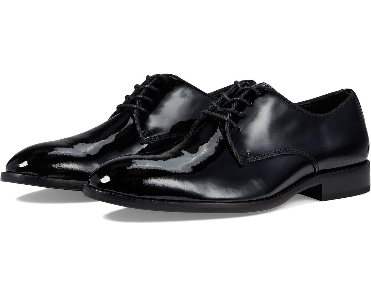 Men's Johnston & Murphy Gavney Plain Toe Black Patent
