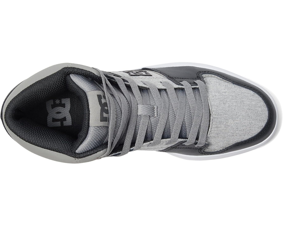 Men's DC Cure Casual High-Top Skate Shoes Sneakers Dark Grey/Light Grey