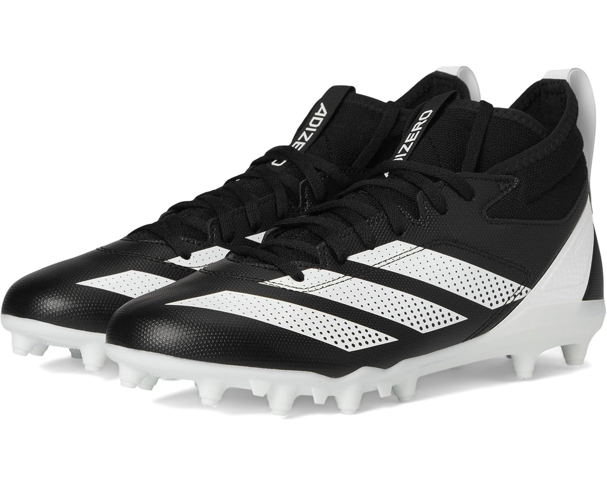 Men's adidas Adizero Impact.2 Football Cleats Black/White/Black