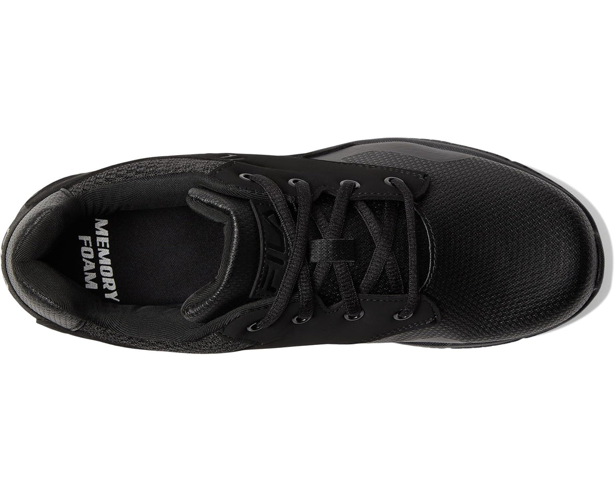 Men's Fila Memory Layers Slip Resistant Black/Black/Black