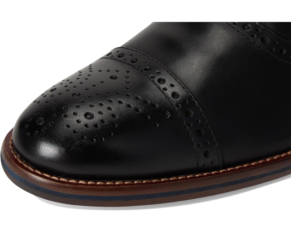 Men's Johnston & Murphy Conard 2.0 Cap Toe Black Full Grain