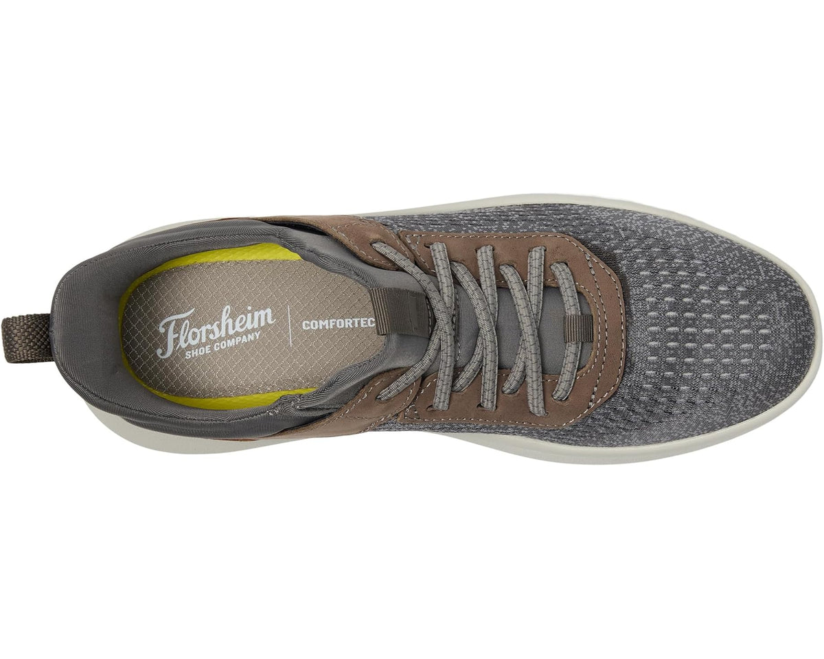 Men's Florsheim Fleet Knit Elastic Lace Sneakers Gray