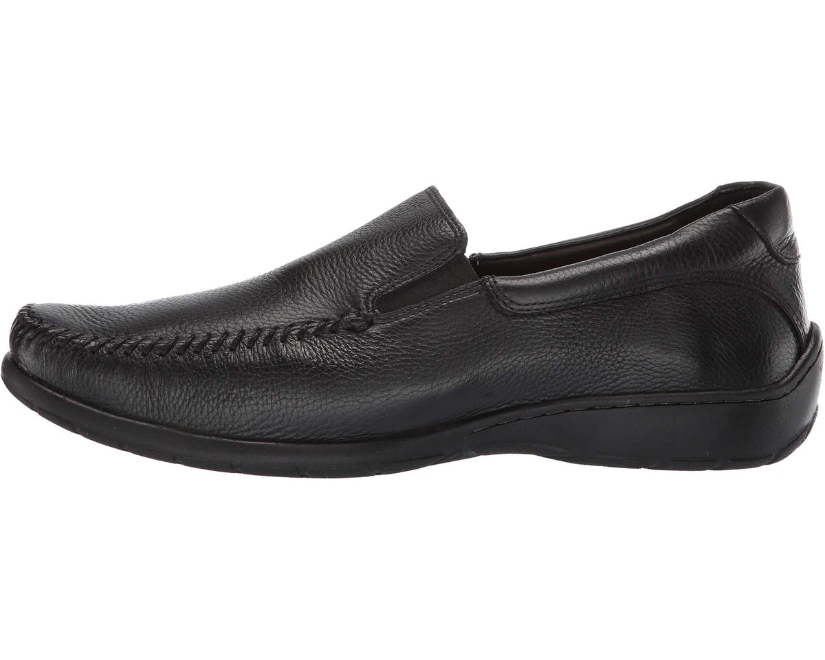 Men's Johnston & Murphy Crawford Venetian Black Tumbled Full Grain