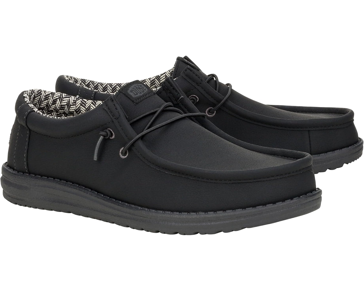 Men's Hey Dude Wally Classic Black/Charcoal