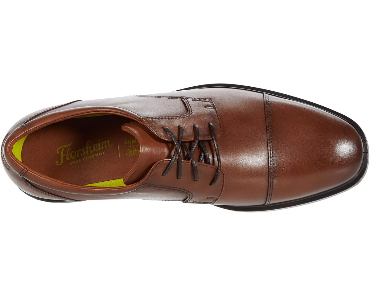 Men's Florsheim Forecast Waterproof Cap Toe Oxford Cognac Smooth