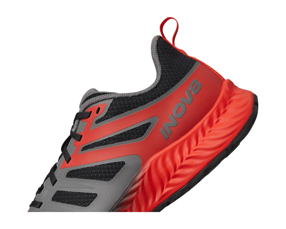 Men's INOV8 TrailFly Black/Fiery Red/Dark Grey