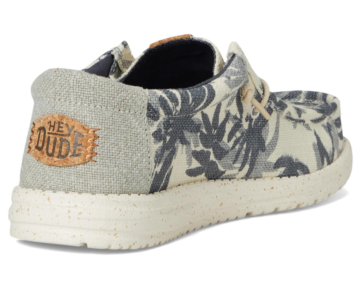 Men's Hey Dude Wally Palm Jute Egret/Cloud Blue