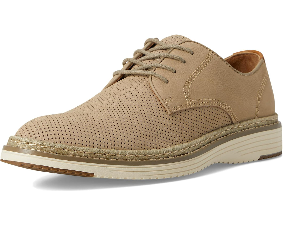 Men's Johnston & Murphy Upton Perfed Plain Toe Taupe