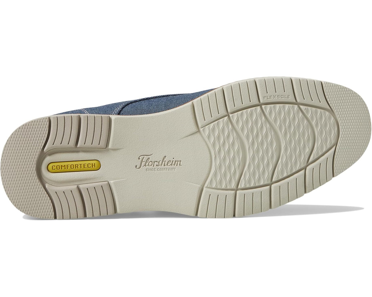 Men's Florsheim Vibe Canvas Plain Toe Oxford Blue