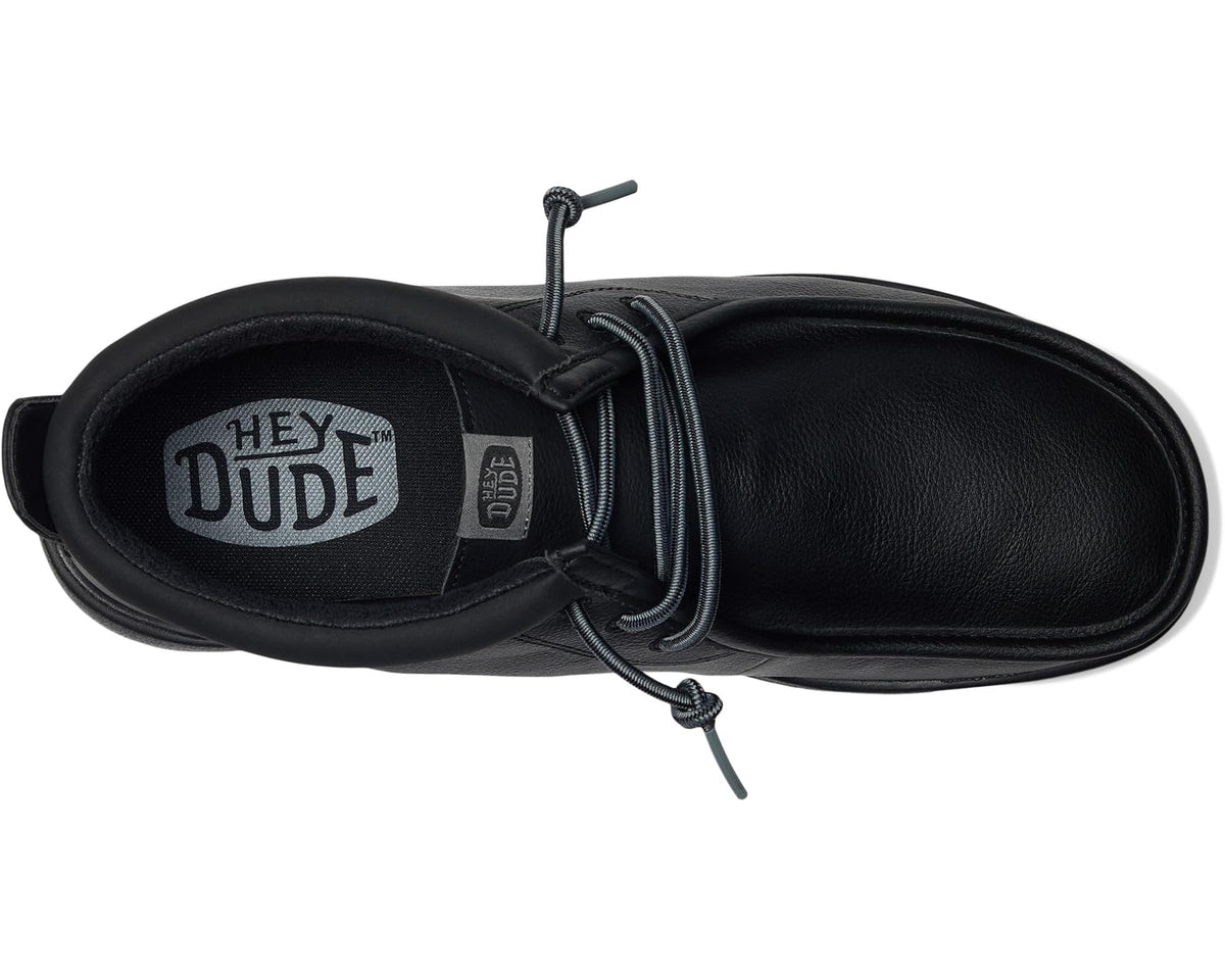 Men's Hey Dude Wally Mid GripR Classic Black/Black