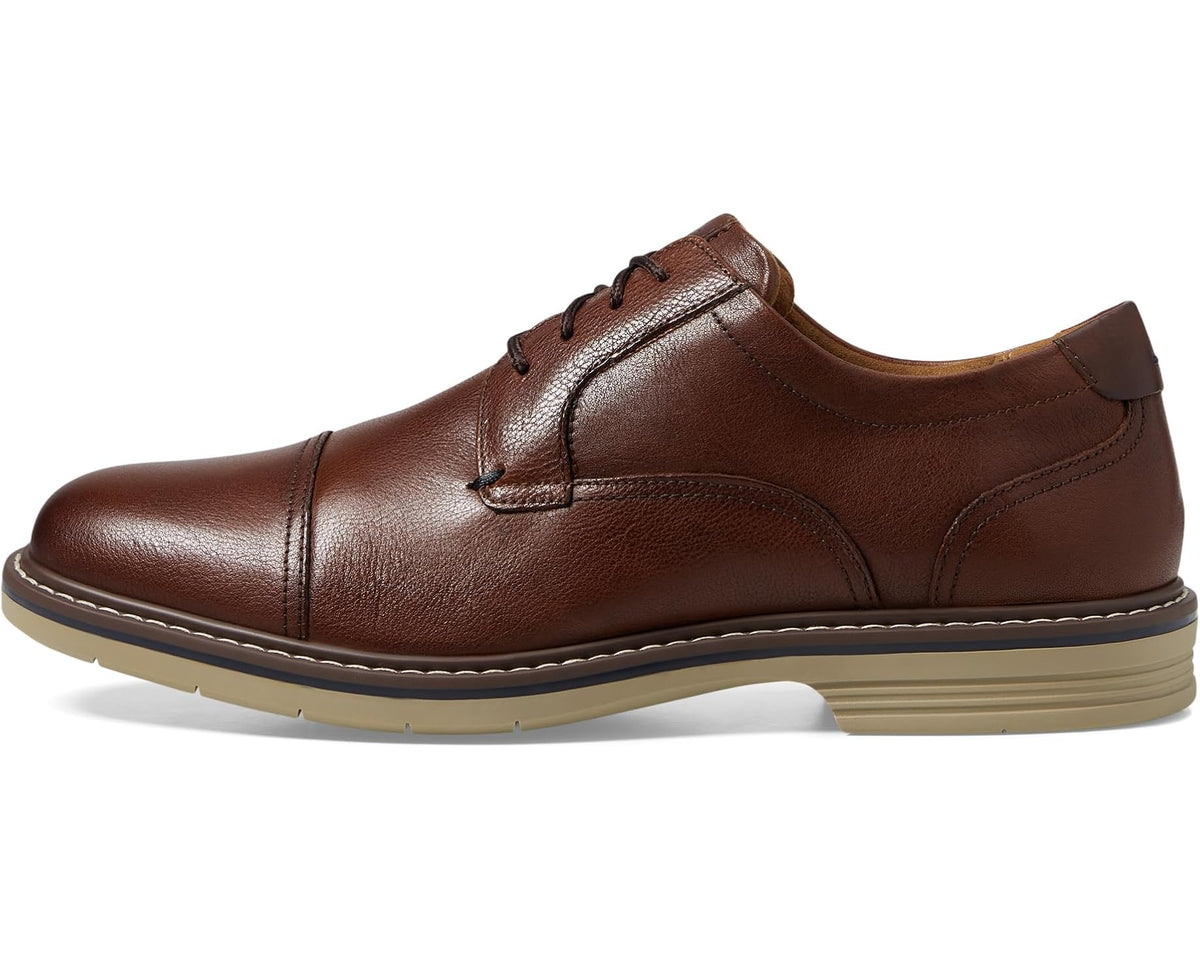 Men's Florsheim Norwalk Cap Toe Oxford Cognac Milled Leather