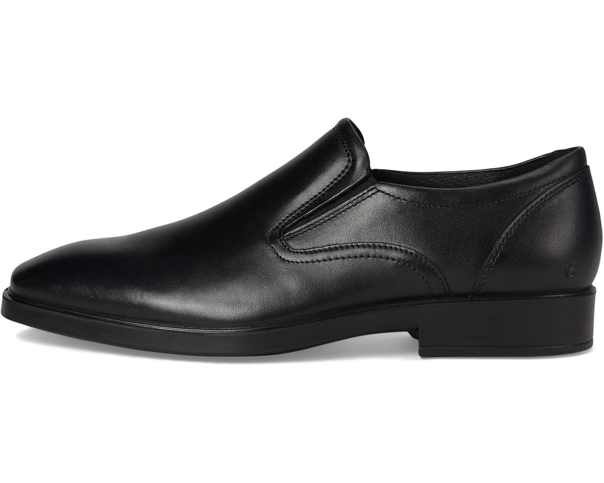 Men's ECCO Milan Plain Toe Slip On Loafers Black