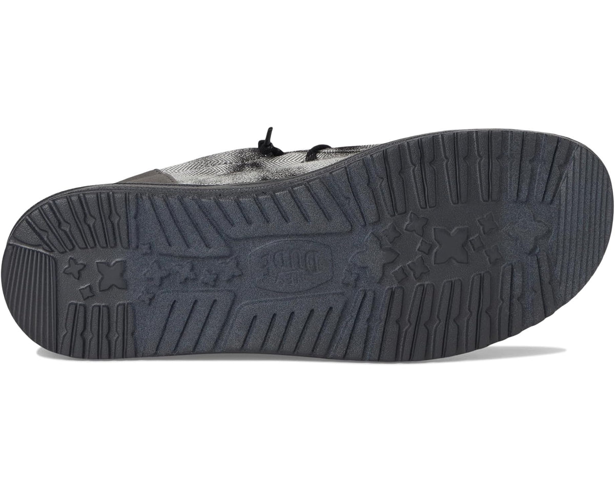 Men's Hey Dude Wally Funk Over Dye Black/Granite Grey