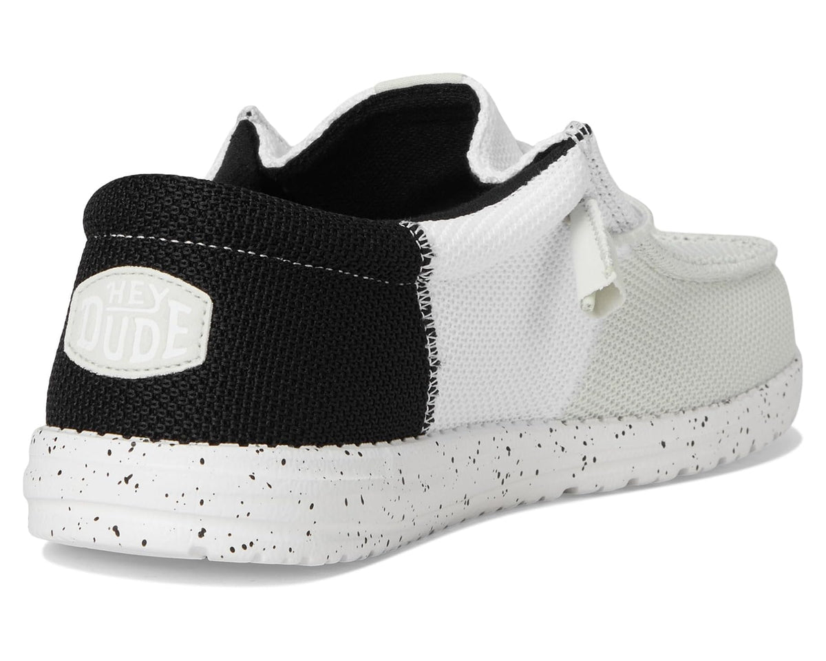 Men's Hey Dude Wally Tri Varsity Mesh White/Black