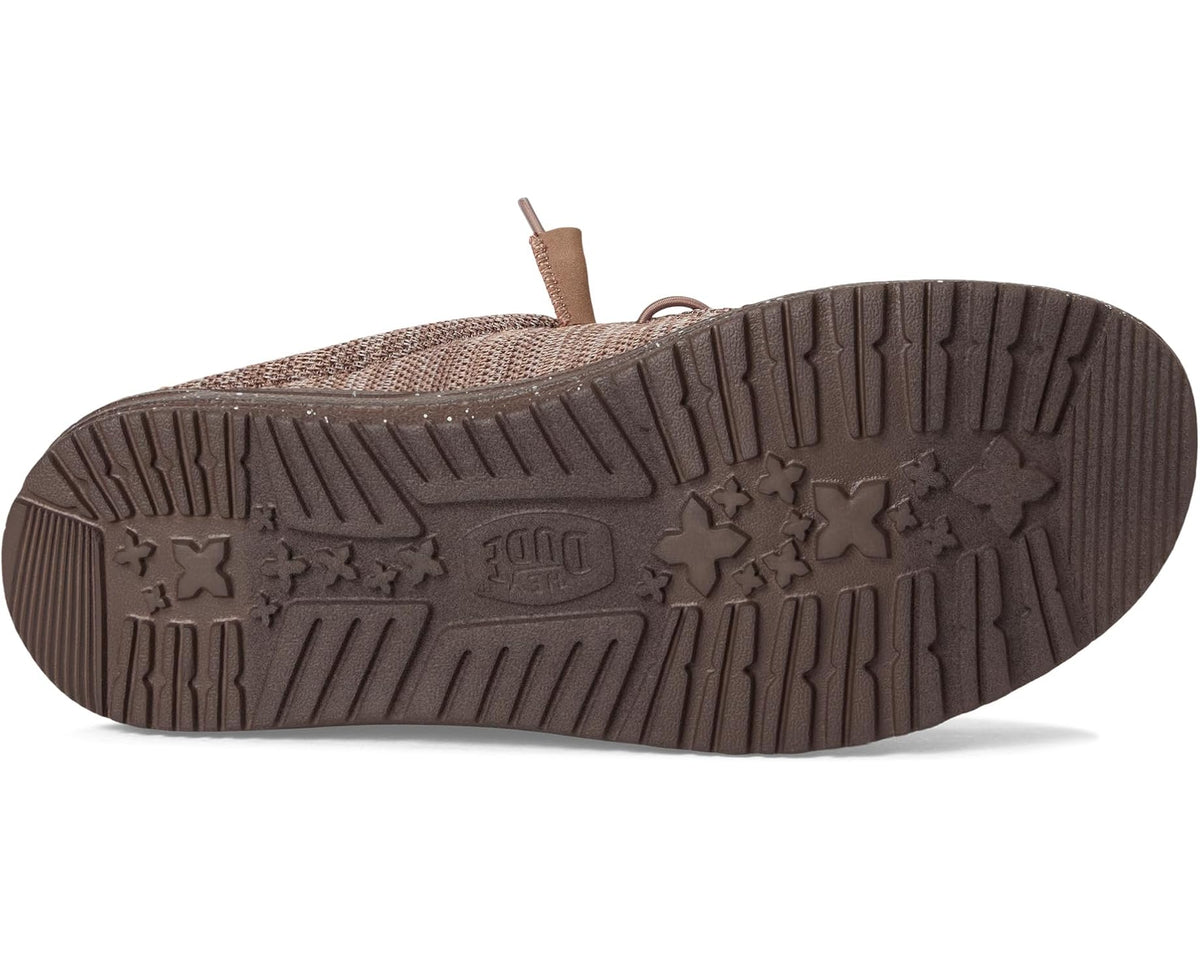 Men's Hey Dude Wally Slip Stretch Sox Deep Taupe/Chanterelle Tan