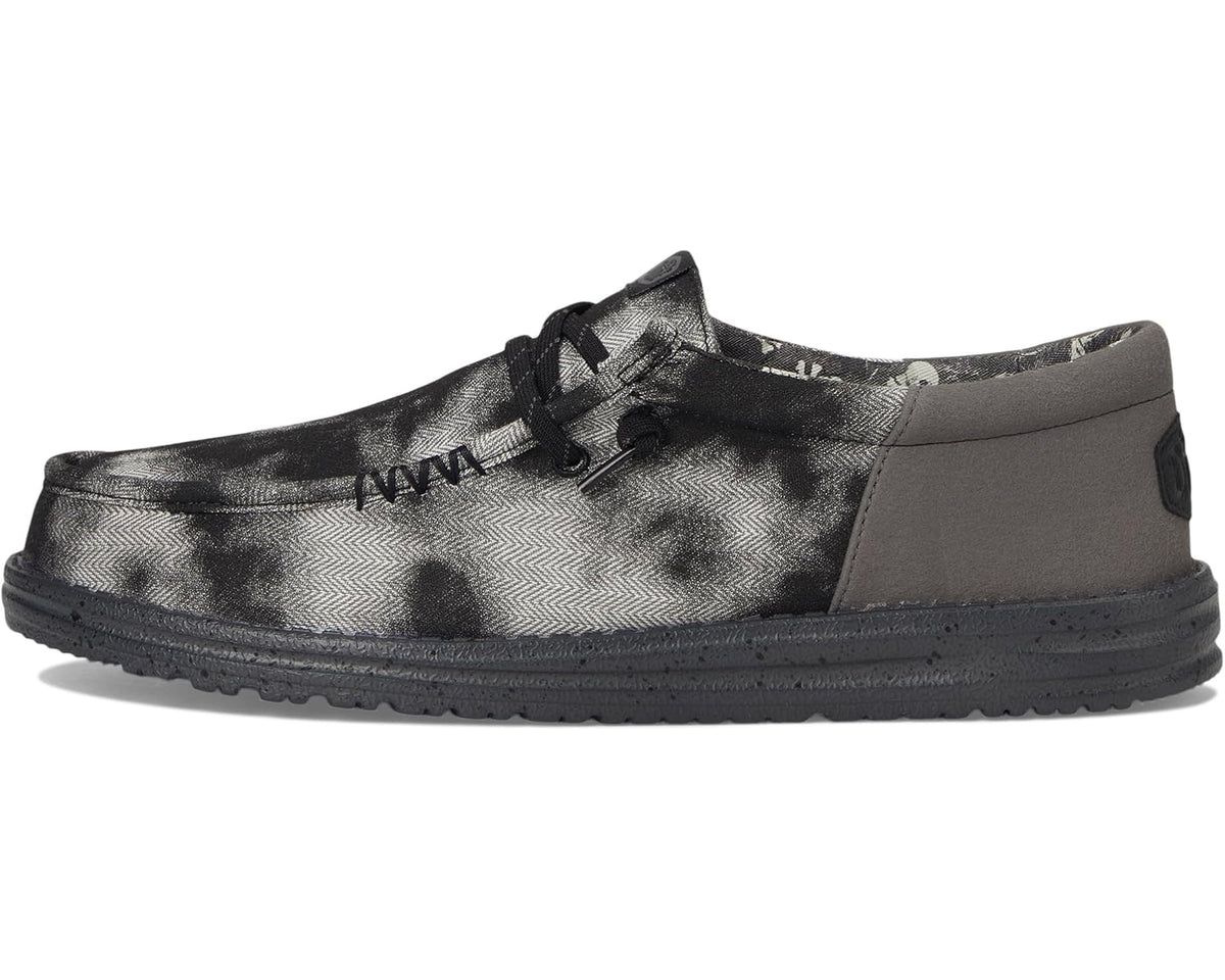 Men's Hey Dude Wally Funk Over Dye Black/Granite Grey