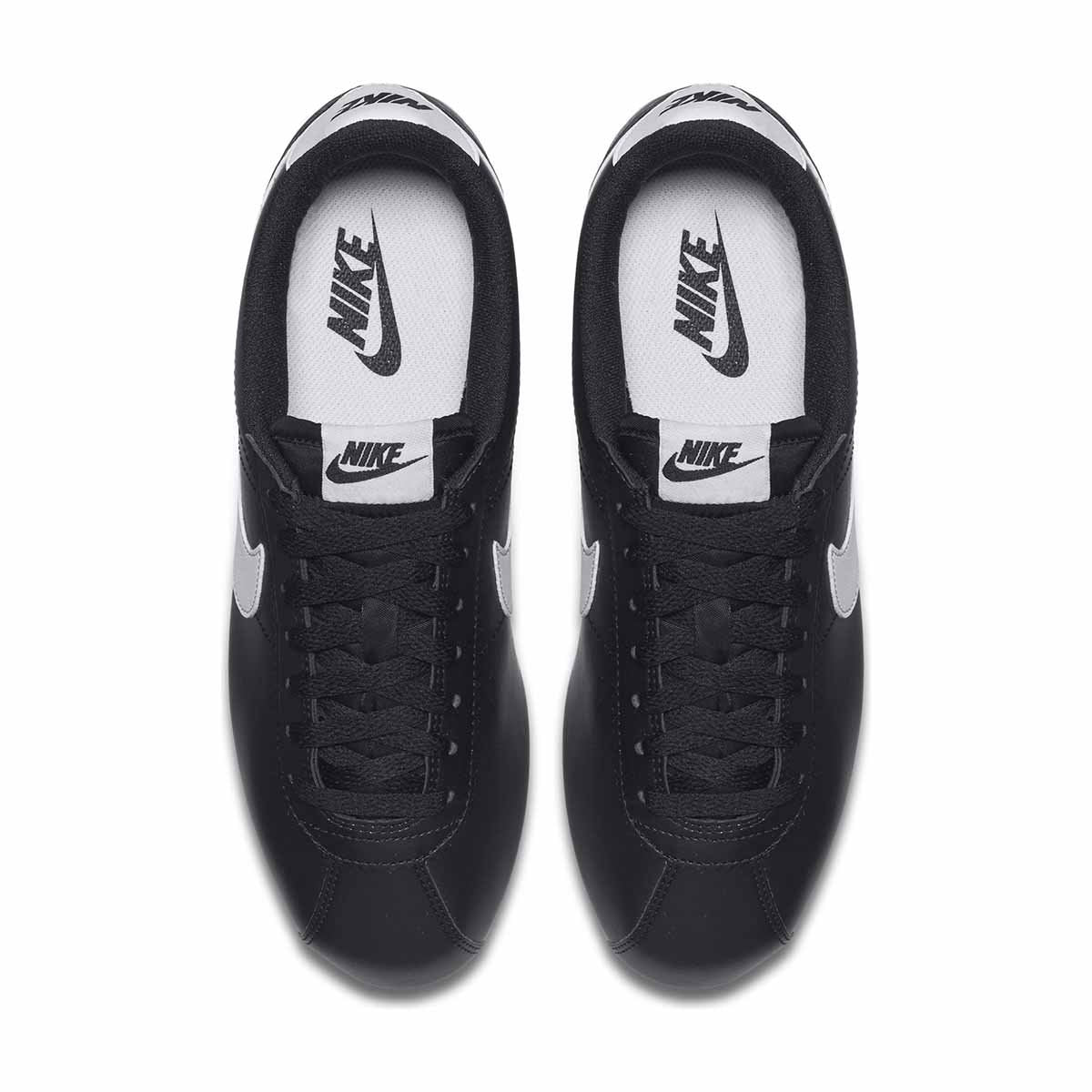 Nike Classic Cortez Womens Leather Shoes (Black)