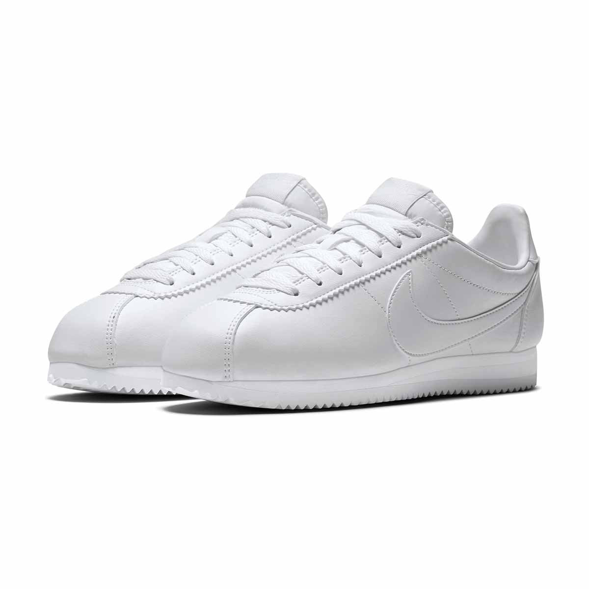 Nike Classic Cortez Womens Leather Shoes (White)