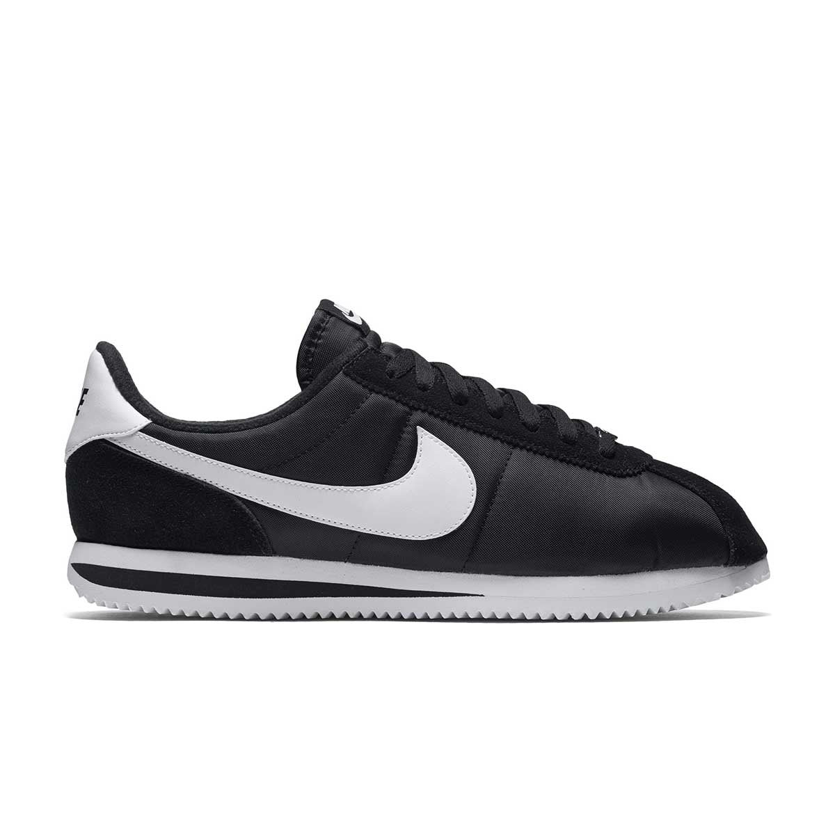 Shop Men's Nike Cortez Basic Nylon Shoe (Black)