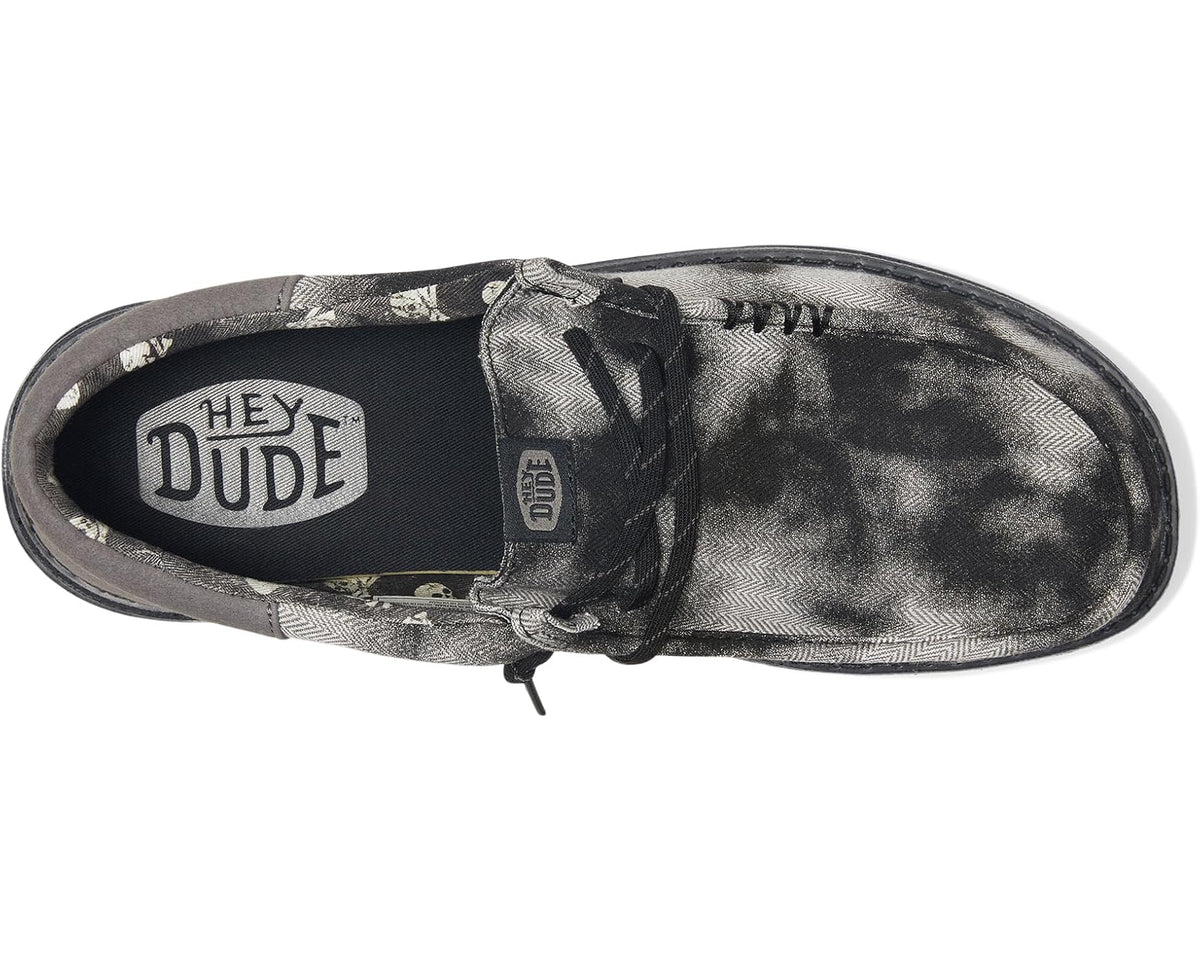 Men's Hey Dude Wally Funk Over Dye Black/Granite Grey