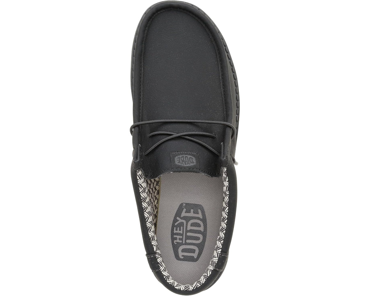 Men's Hey Dude Wally Classic Black/Charcoal