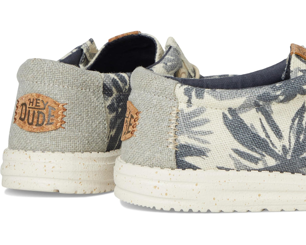 Men's Hey Dude Wally Palm Jute Egret/Cloud Blue