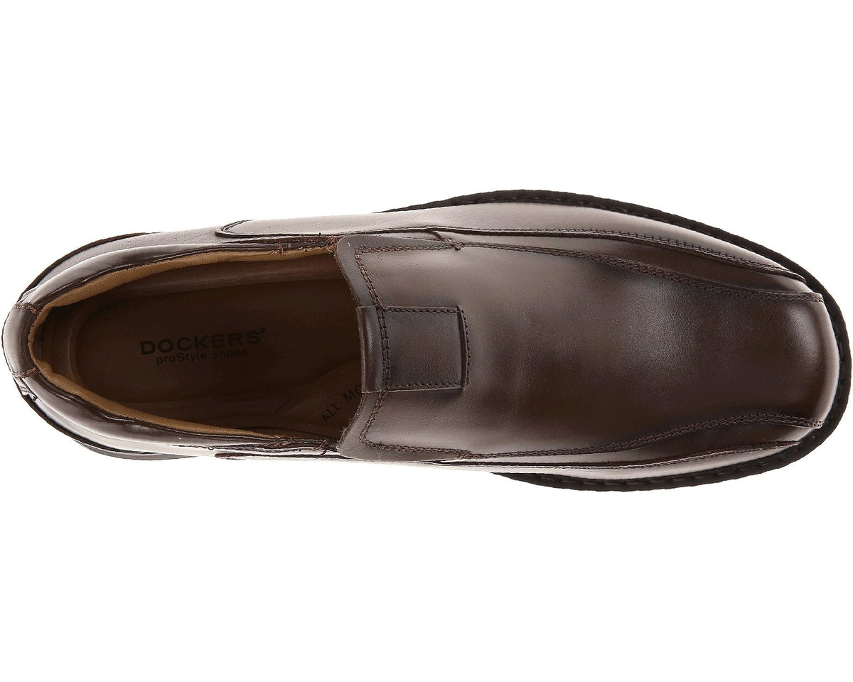 Men's Dockers Agent Bike Toe Slip On Dark Tan