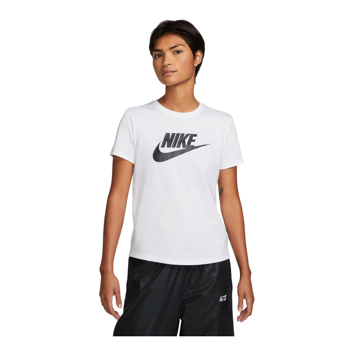 Nike Sportswear Womens Logo Cotton T-Shirt (White)
