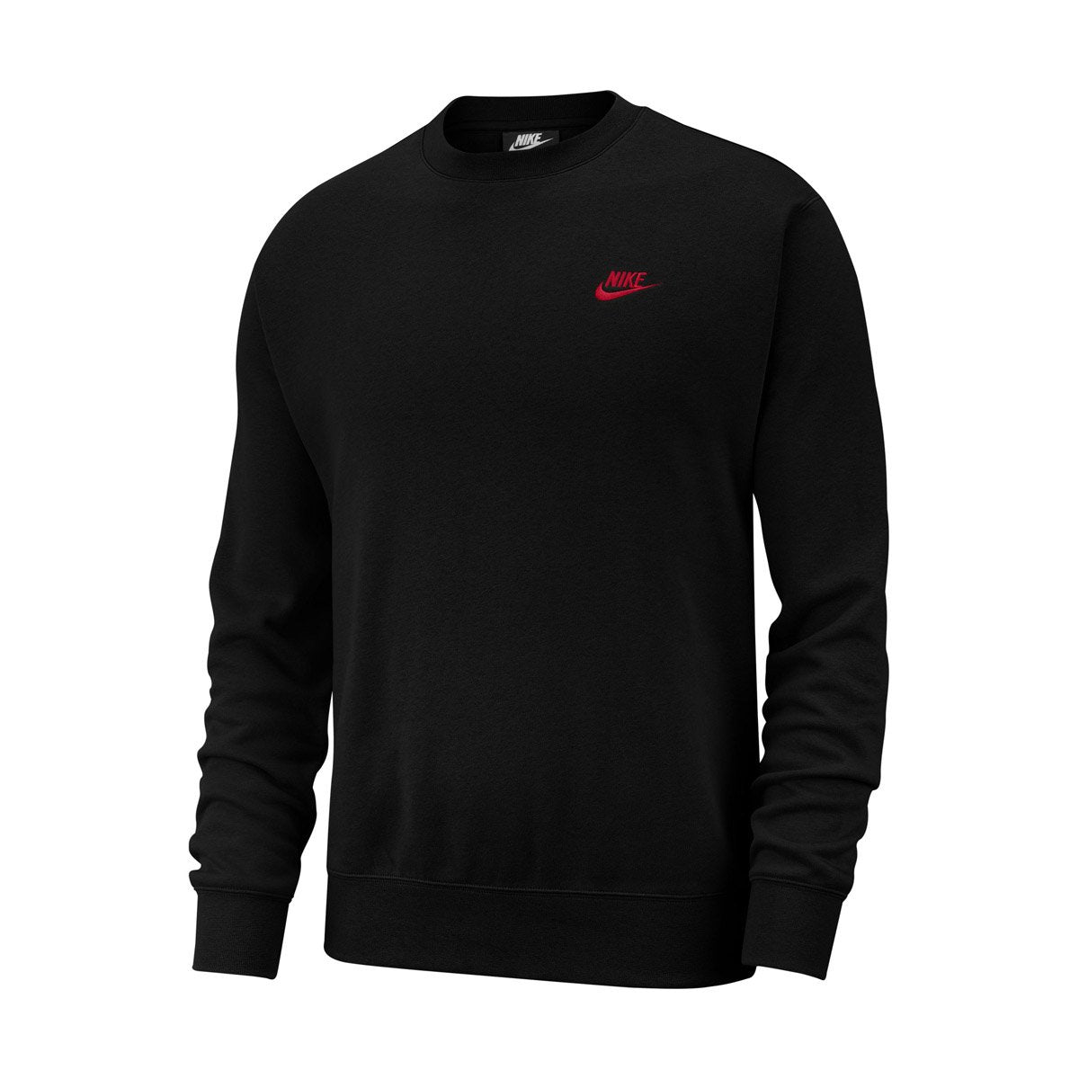 Nike Sportswear Club Fleece Crewneck Sweatshirt (Black)
