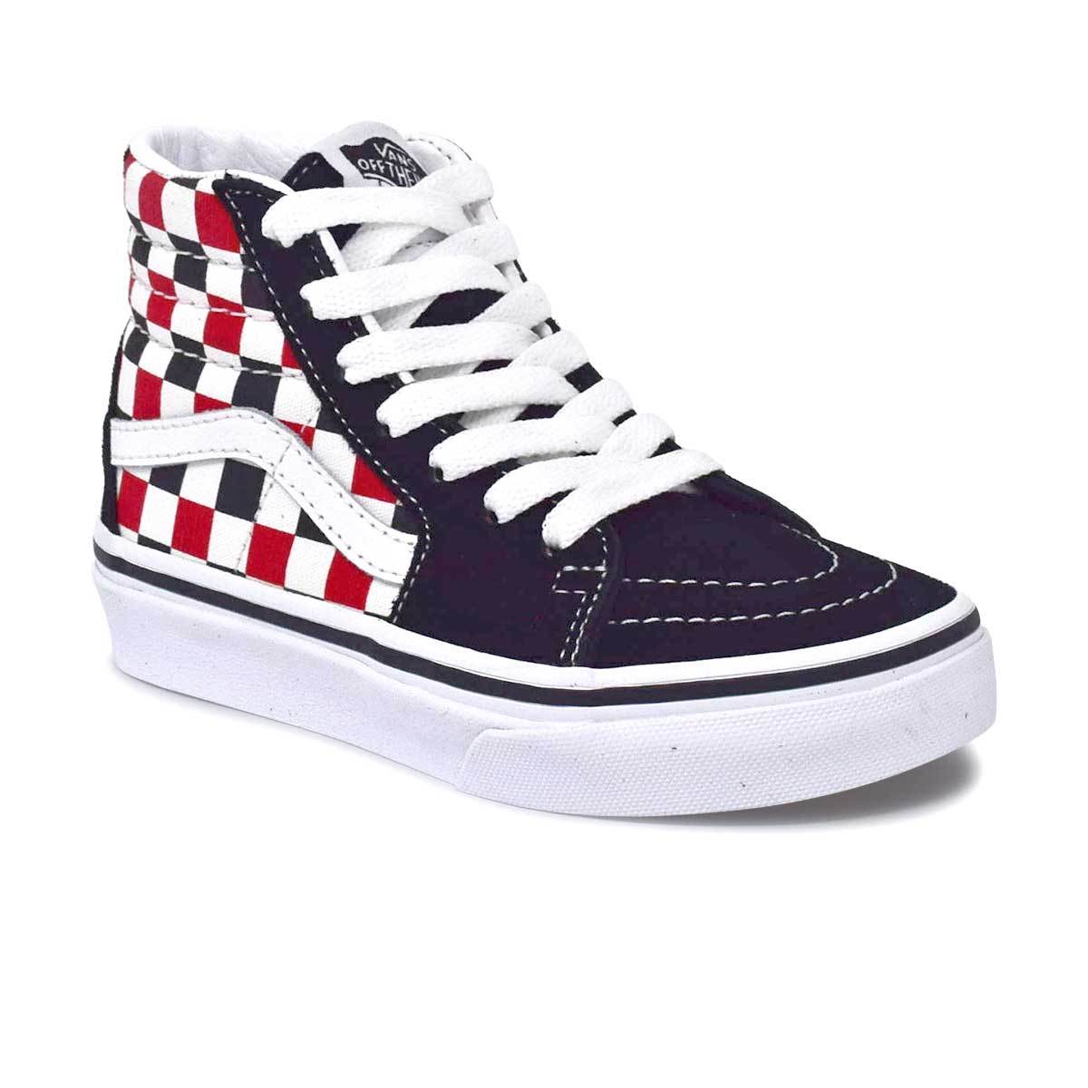 Big Kids Sk8-Hi Black/Racing Red