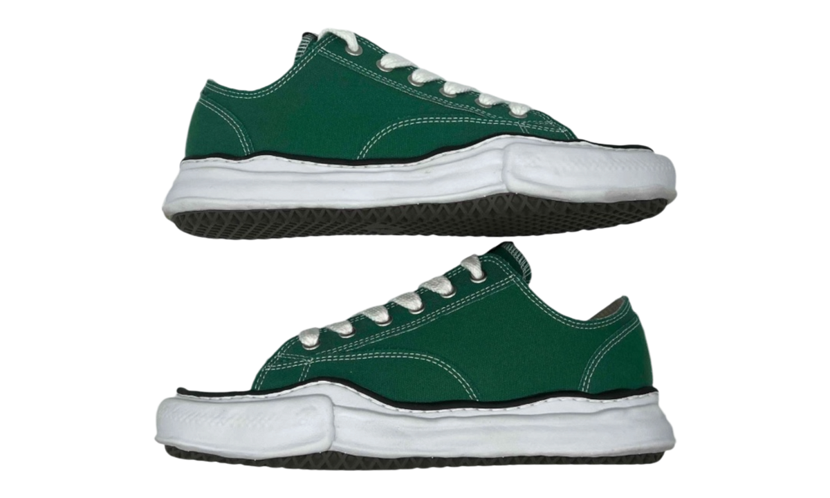 Premium Green Low-Top Sneakers
