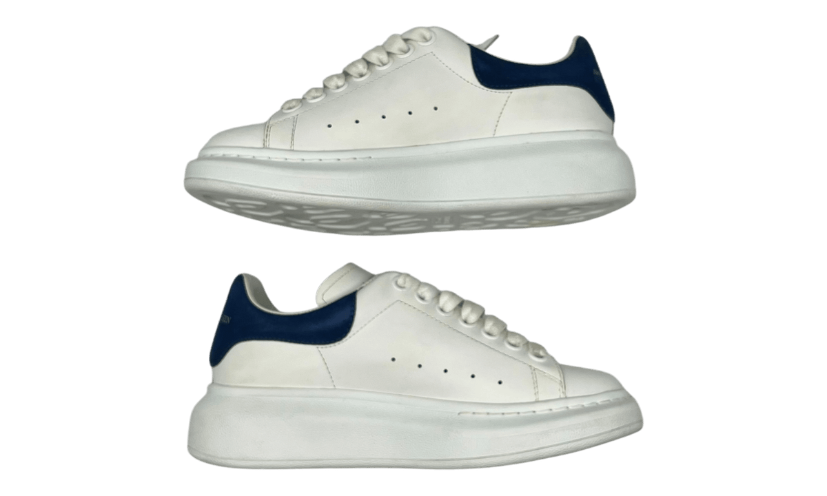 Premium White Blue Oversized Sneakers