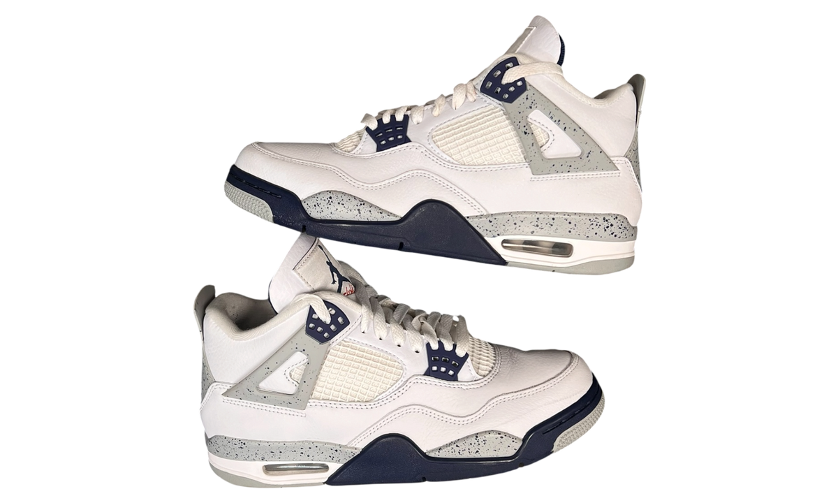 Premium White Navy Retro Fashion Essential