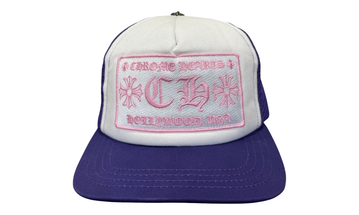Premium White Pink Purple Hat