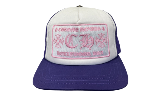 Premium White Pink Purple Hat