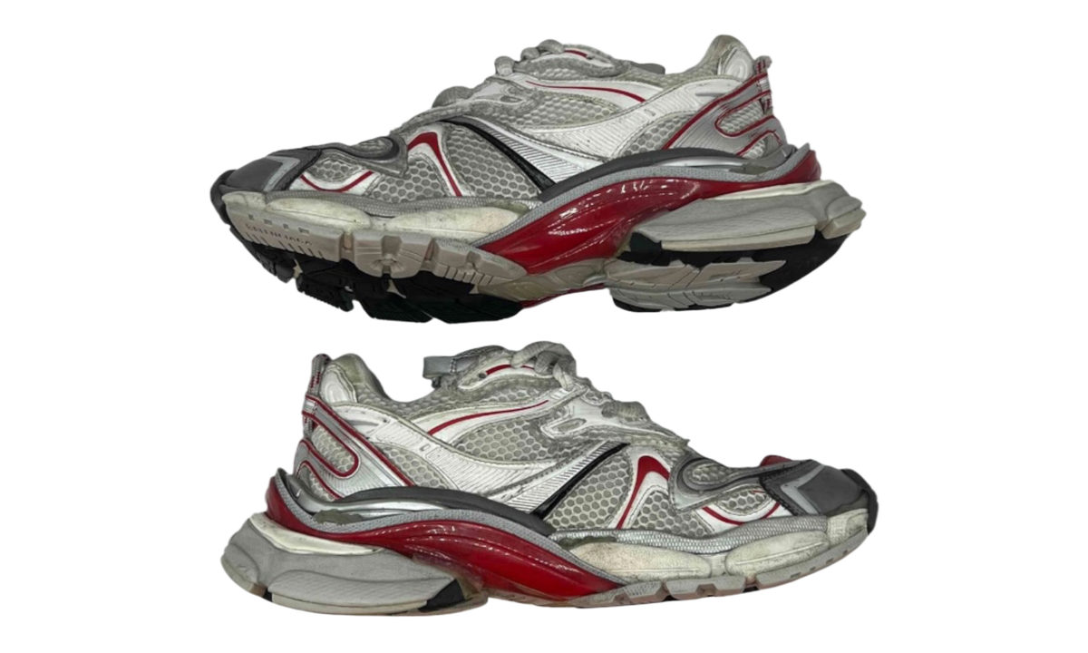 Premium White Red Running Shoes