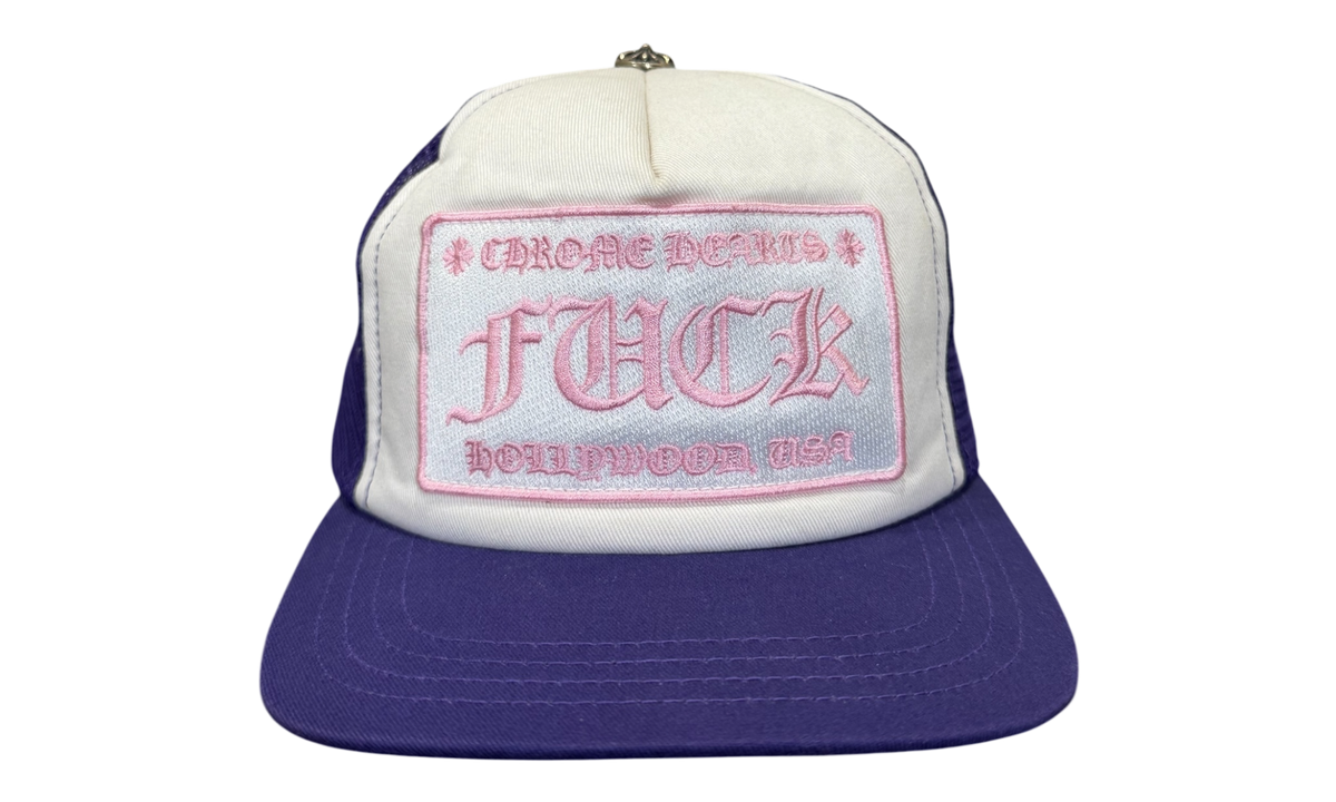 Premium White Pink Purple Hat