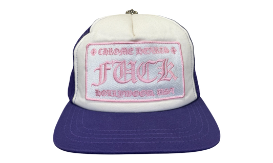 Premium White Pink Purple Hat