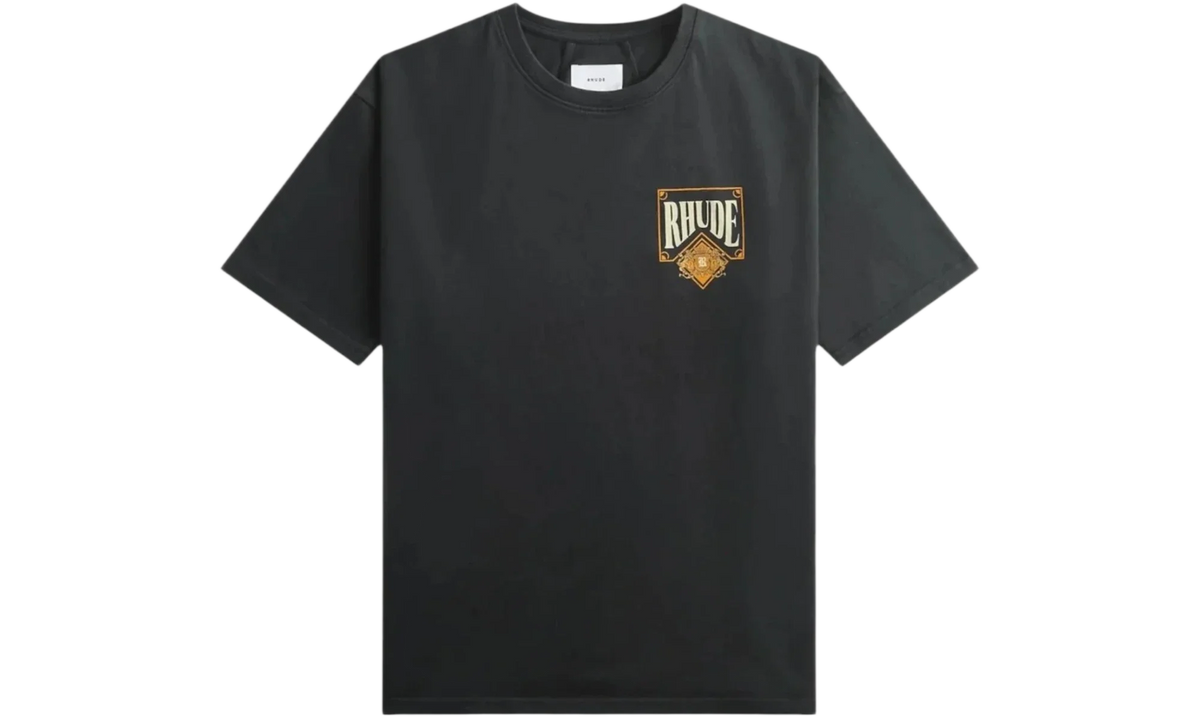 Premium Black Yellow Low-Top T-Shirt