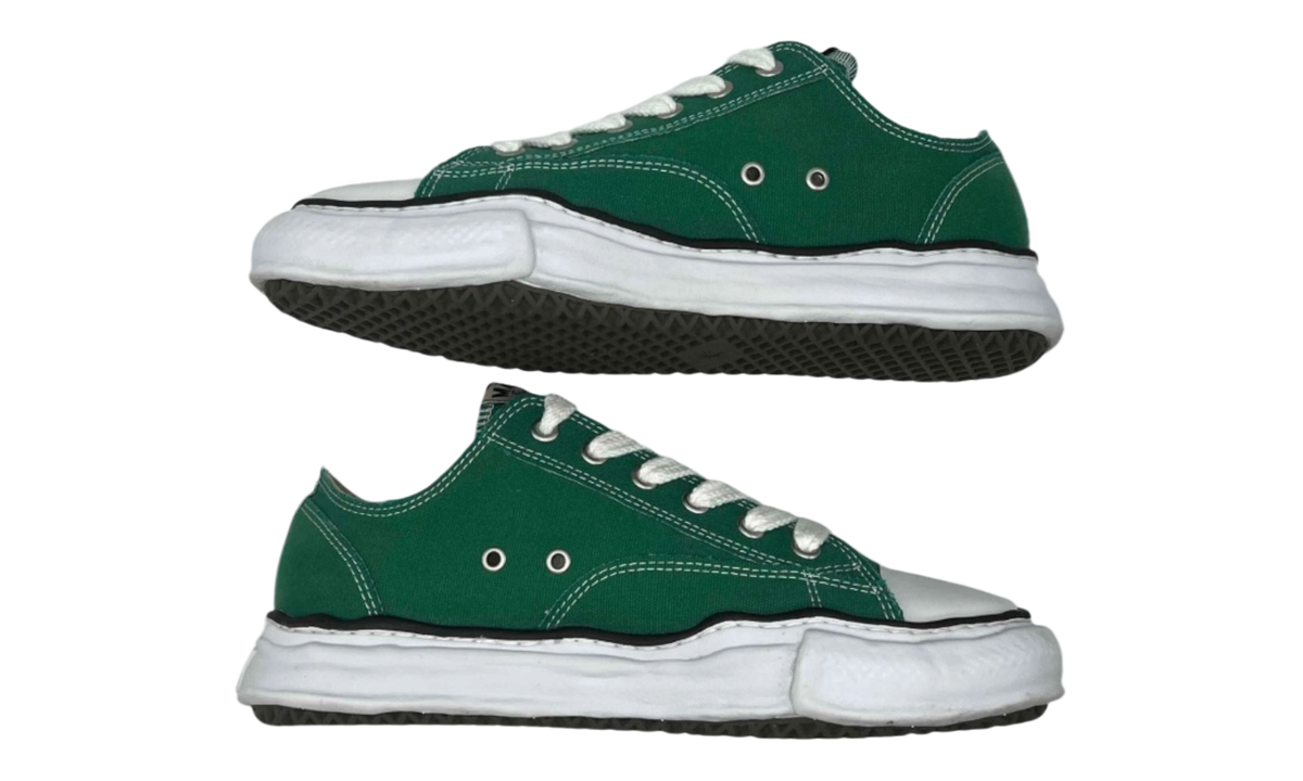 Premium Green Low-Top Sneakers