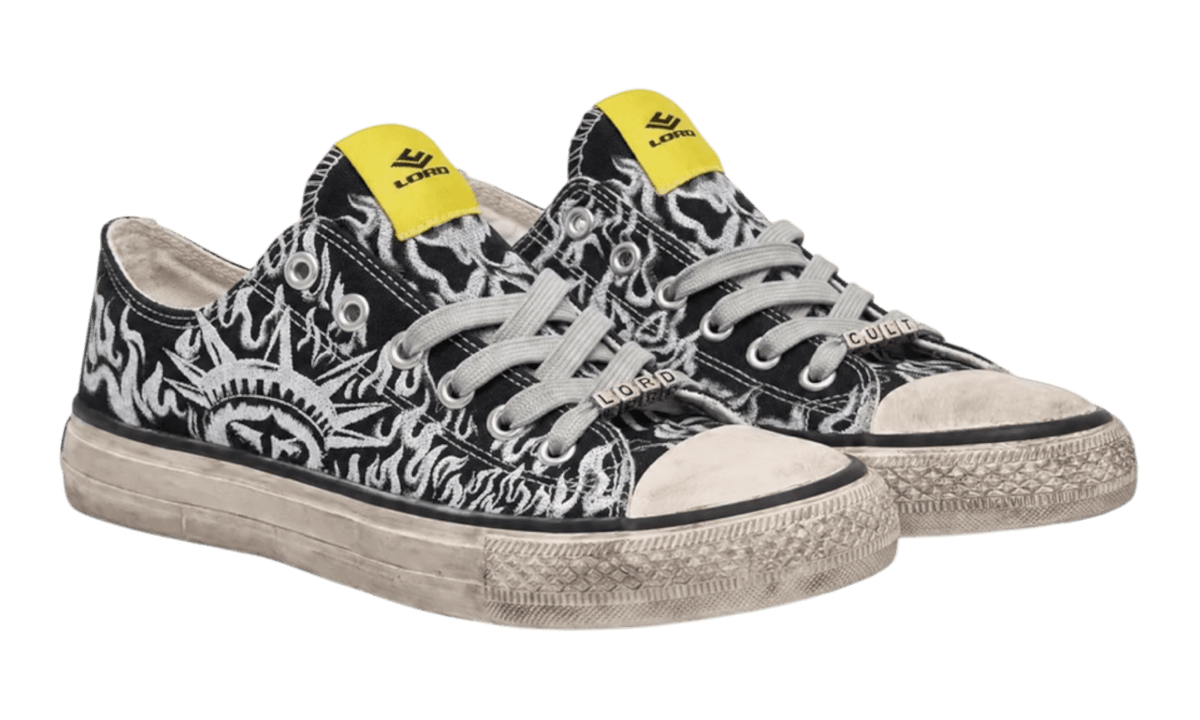 Premium Black Low-Top Sneakers