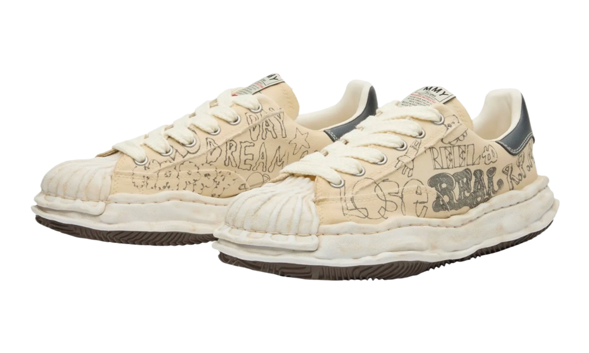 Premium Cream Low-Top Sneakers