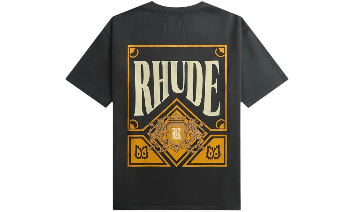 Premium Black Yellow Low-Top T-Shirt