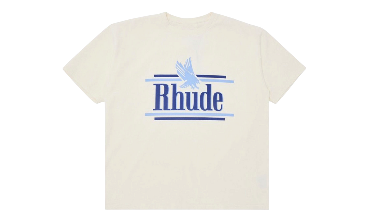 Premium White Blue T-Shirt
