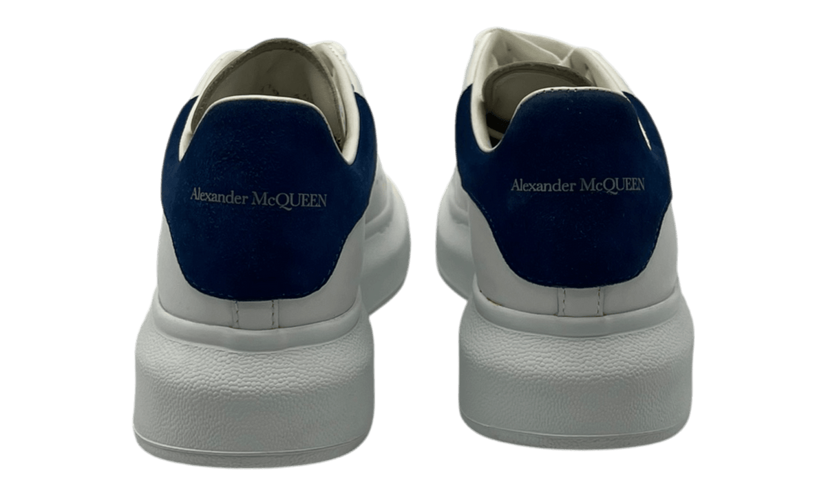 Premium White Blue Oversized Sneakers